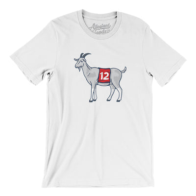 #12 GOAT Men/Unisex T-Shirt-White-Allegiant Goods Co. Vintage Sports Apparel