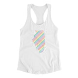 Illinois Pride State Women's Racerback Tank-Allegiant Goods Co. Vintage Sports Apparel