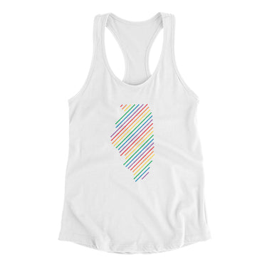 Illinois Pride State Women's Racerback Tank-Allegiant Goods Co. Vintage Sports Apparel