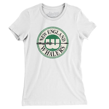 New England Whalers Hockey Women's T-Shirt-Allegiant Goods Co. Vintage Sports Apparel