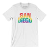 San Diego California Pride Men/Unisex T-Shirt-White-Allegiant Goods Co. Vintage Sports Apparel