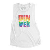 Denver Colorado Pride Women's Flowey Scoopneck Muscle Tank-Allegiant Goods Co. Vintage Sports Apparel