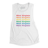 West Virginia Pride Women's Flowey Scoopneck Muscle Tank-Allegiant Goods Co. Vintage Sports Apparel