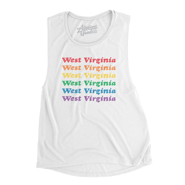 West Virginia Pride Women's Flowey Scoopneck Muscle Tank-Allegiant Goods Co. Vintage Sports Apparel