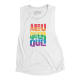 Albuquerque New Mexico Pride Women's Flowey Scoopneck Muscle Tank-Allegiant Goods Co. Vintage Sports Apparel