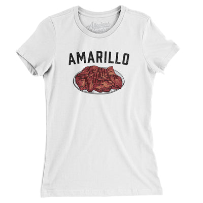 Amarillo Steak Women's T-Shirt-White-Allegiant Goods Co. Vintage Sports Apparel