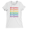 Arizona Pride Women's T-Shirt-White-Allegiant Goods Co. Vintage Sports Apparel