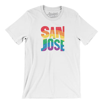 San Jose California Pride Men/Unisex T-Shirt-Allegiant Goods Co. Vintage Sports Apparel