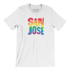 San Jose California Pride Men/Unisex T-Shirt-White-Allegiant Goods Co. Vintage Sports Apparel