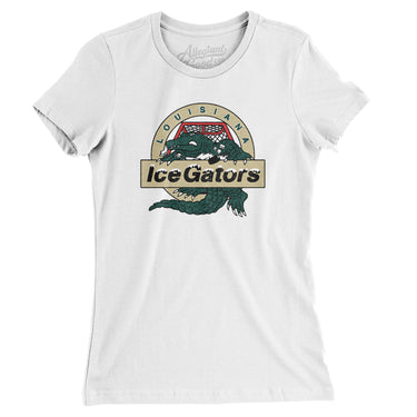 Louisiana Ice Gators Defunct Hockey Women's T-Shirt-Allegiant Goods Co. Vintage Sports Apparel