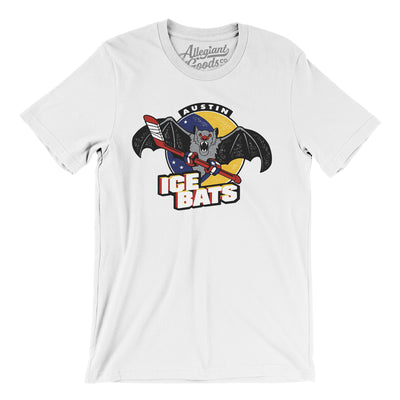 Austin Ice Bats Hockey Men/Unisex T-Shirt-White-Allegiant Goods Co. Vintage Sports Apparel