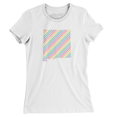 New Mexico Pride State Women's T-Shirt-White-Allegiant Goods Co. Vintage Sports Apparel