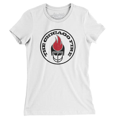 Chicago Fire Football Women's T-Shirt-White-Allegiant Goods Co. Vintage Sports Apparel
