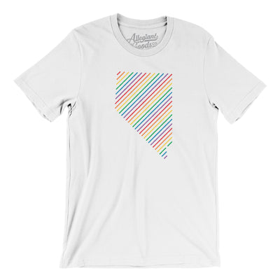 Nevada Pride State Men/Unisex T-Shirt-White-Allegiant Goods Co. Vintage Sports Apparel