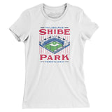 Shibe Park Philadelphia Women's T-Shirt-Allegiant Goods Co. Vintage Sports Apparel