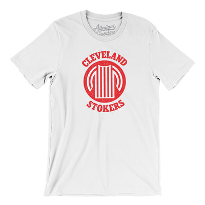 Cleveland Stokers Soccer Men/Unisex T-Shirt-White-Allegiant Goods Co. Vintage Sports Apparel