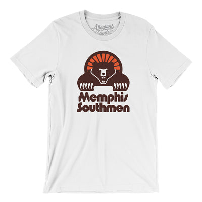 Memphis Southmen Football Men/Unisex T-Shirt-White-Allegiant Goods Co. Vintage Sports Apparel