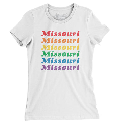 Missouri Pride Women's T-Shirt-White-Allegiant Goods Co. Vintage Sports Apparel