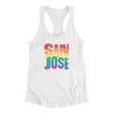 San Jose California Pride Women's Racerback Tank-Allegiant Goods Co. Vintage Sports Apparel