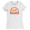 Birmingham Stallions Football Women's T-Shirt-White-Allegiant Goods Co. Vintage Sports Apparel