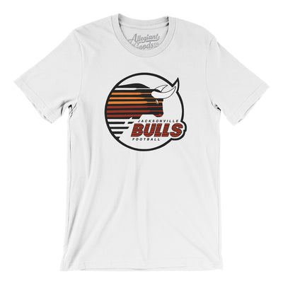 Jacksonville Bulls Football Men/Unisex T-Shirt-White-Allegiant Goods Co. Vintage Sports Apparel