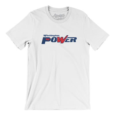 Washington Power Lacrosse Men/Unisex T-Shirt-White-Allegiant Goods Co. Vintage Sports Apparel