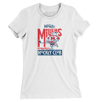 Minneapolis Mighty Millers Hockey Women's T-Shirt-Allegiant Goods Co. Vintage Sports Apparel