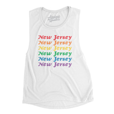 New Jersey Pride Women's Flowey Scoopneck Muscle Tank-Allegiant Goods Co. Vintage Sports Apparel