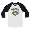 Baltimore Memorial Stadium Men/Unisex Raglan 3/4 Sleeve T-Shirt-White|Black-Allegiant Goods Co. Vintage Sports Apparel
