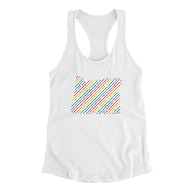 Oregon Pride State Women's Racerback Tank-Allegiant Goods Co. Vintage Sports Apparel