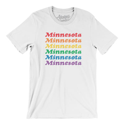 Minnesota Pride Men/Unisex T-Shirt-White-Allegiant Goods Co. Vintage Sports Apparel
