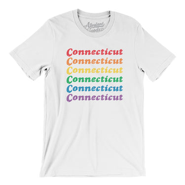 Connecticut Pride Men/Unisex T-Shirt-Allegiant Goods Co. Vintage Sports Apparel
