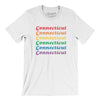 Connecticut Pride Men/Unisex T-Shirt-White-Allegiant Goods Co. Vintage Sports Apparel