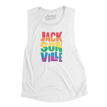 Jacksonville Florida Pride Women's Flowey Scoopneck Muscle Tank-Allegiant Goods Co. Vintage Sports Apparel