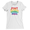 Fort Lauderdale Florida Pride Women's T-Shirt-White-Allegiant Goods Co. Vintage Sports Apparel