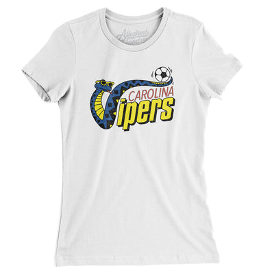 Carolina Vipers Soccer Women's T-Shirt-White-Allegiant Goods Co. Vintage Sports Apparel