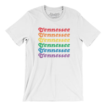 Tennessee Pride Men/Unisex T-Shirt-White-Allegiant Goods Co. Vintage Sports Apparel