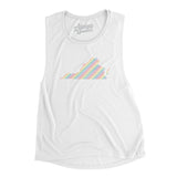 Virginia Pride State Flowey Scoopneck Muscle Tank-Allegiant Goods Co. Vintage Sports Apparel