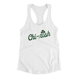 Chi-rish Women's Racerback Tank-White-Allegiant Goods Co. Vintage Sports Apparel