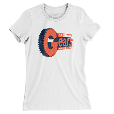 Saginaw Gears Hockey Women's T-Shirt-Allegiant Goods Co. Vintage Sports Apparel