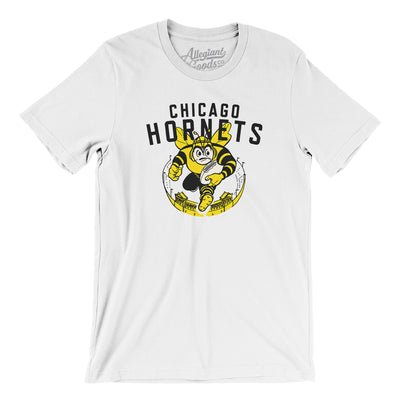 Chicago Hornets Football Men/Unisex T-Shirt-White-Allegiant Goods Co. Vintage Sports Apparel