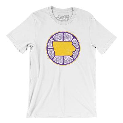 Iowa Basketball Men/Unisex T-Shirt-White-Allegiant Goods Co. Vintage Sports Apparel