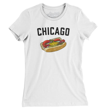 Chicago Style Hot Dog Women's T-Shirt-Allegiant Goods Co. Vintage Sports Apparel