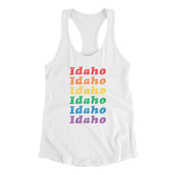 Idaho Pride Women's Racerback Tank-Allegiant Goods Co. Vintage Sports Apparel