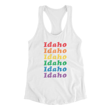 Idaho Pride Women's Racerback Tank-Allegiant Goods Co. Vintage Sports Apparel