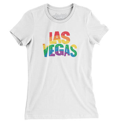 Las Vegas Nevada Pride Women's T-Shirt-White-Allegiant Goods Co. Vintage Sports Apparel
