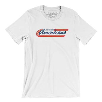 Las Vegas Americans Soccer Men/Unisex T-Shirt-White-Allegiant Goods Co. Vintage Sports Apparel