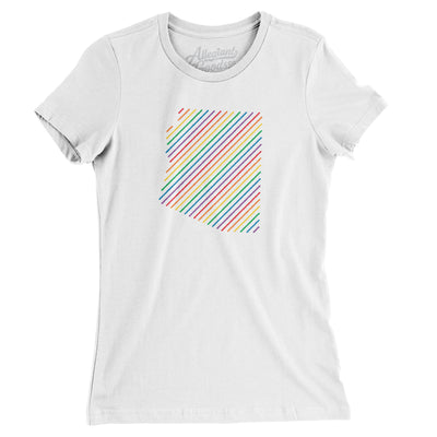 Arizona Pride State Women's T-Shirt-White-Allegiant Goods Co. Vintage Sports Apparel