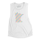 Minnesota Pride State Flowey Scoopneck Muscle Tank-Allegiant Goods Co. Vintage Sports Apparel