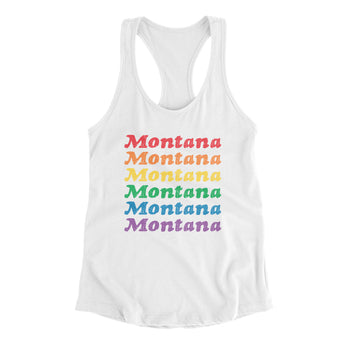 Montana Pride Women's Racerback Tank-Allegiant Goods Co. Vintage Sports Apparel
